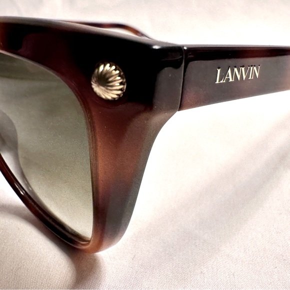 New LANVIN Butterfly Women’s Sunglasses LNV602S Tortoiseshell NWOT Made in Italy - Picture 3 of 11